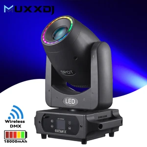Stage Light 100W LED Spotlight Battery Powered Spot Moving Head Light Built-in Wireless Dmx Dj Wedding Lights for Disco Party