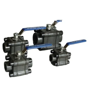 cast Steel /forged steel Industrial Using Female Thread End 2pc Ball Valves
