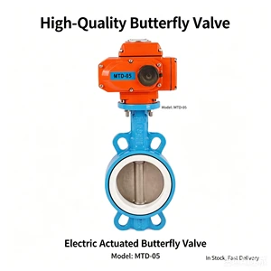 Electric butterfly Valve Stainless Steel Flange Clamping Valve, Suitable for Water, Air, Oil, Corrosive Media