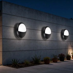 LED Wall Lamp IP65 Waterproof Aluminum Round Oval Bulkhead Lighting for Outdoor Aisle Balcony Bunker Exterior Ceiling Light