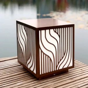 Outdoor Garden Aluminum Lamp Entrance Column Villa Waterproof Garden Landscape LED Pillar Lamp