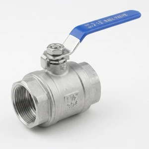 High Quality Two Piece Female Thread Carbon Steel Ball Valve OEM High Pressure Water Valve