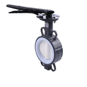 The Factory Manufactures butterfly Valves with Clamp Handles, Thickened Cast Steel Valve Bodies, PTFE Seats butterfly Valves