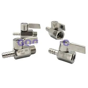 New 304 stainless steel ball valve mini pagoda ball valve DN8-DN15 female thread male thread micro hose pipe water ball valve