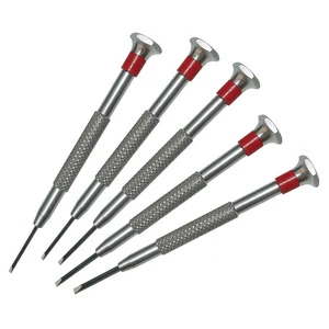 For SET of 5 Precision Screwdrivers with Notch Sizes 0.8mm 1.0mm 1.2mm 1.6mm 2.0mm