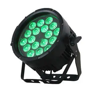65 Waterproof RGBW 4in1 Ultra-Bright LED Par Light 18X10W Spotlights for Bar DJ Wedding Outdoor Stage Lighting for Outdoor Usage