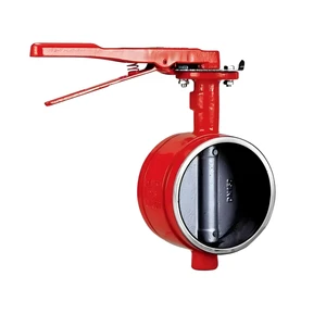 Industrial Grade Aluminum Manual Handle Lug Type Butterfly Valve Flange Connection 1~1.6MPa DN40-DN200 -10C~80C Water Supply