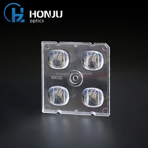 HONJU 90*120 Degree 5050 Module Lens 4 Lamp Beads Street Light Lens Outdoor Lights Stadium Light Lens