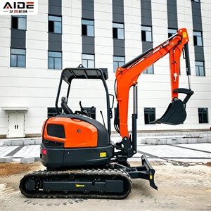FREE SHIPPING CE Approved 3.5 Ton Mini Track Excavator Digger Earth Mover Machine For Farm Construction Garden