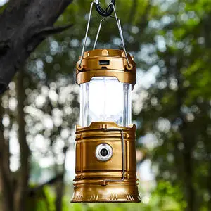 Portable Rechargeable LED Camping Lanterns Hiking Lamp Hiking Camping Light Long-lasting LED Stretching LED Camping