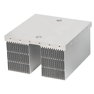 Vacuum Brazed Bonded Fin Heat Sink Copper Base Aluminum Radiator For IGBT Inverter UPS