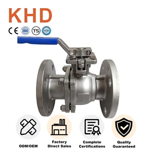 OEM Customized 1/2in-4in Flanged Ball Valve 304/316L Stainless Steel Manual Flanged Ball Valve for Pressure Reducing