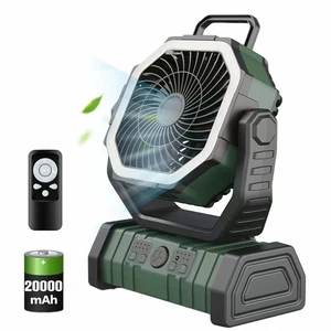 10000Mah Camping Fan Usb Rechargeable Desktop Portable LED Lighting Electric Outdoor Light LED Ceiling Fans