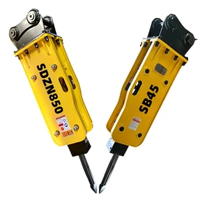 High Frequency Hydraulic Breaker SB45 for 7-14 Ton Excavator Chisel Box Type Rock Hammer Heavy Duty Concrete Demolition Tool CE