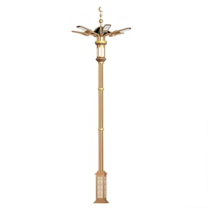 Courtyard Solar Street Lights Outdoor Waterproof Yard Light Villa European Street Lamp Vintage High Aluminum Light Pole