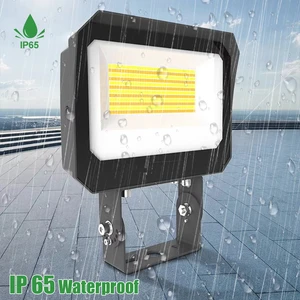 Outdoor Stadium LED Floodlight AC120-347V Waterproof IP65 80-60-40W 3CCT Adjustable with DLC SMD Chip