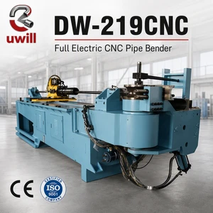 Heavy-Duty 219-CNC-MS Full Electric CNC Pipe Bending Machine with R500mm CLR for Construction Crane Pipes