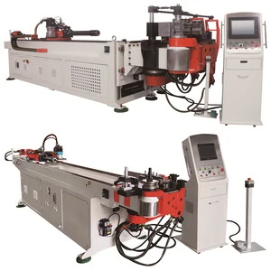 114CNC Semi-automatic Hydraulic Stainless Steel Exhaust Copper Stainless square Tubing Tube Bender Pipe Bending Machine