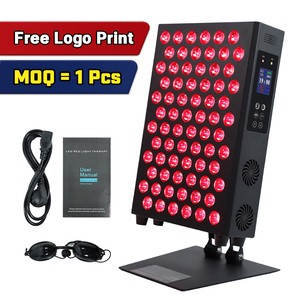 Free Logo Red Light Therapy Panel Desktop 72 Led Infrared Light Therapy Panel Dual Chip 660nm 850nm