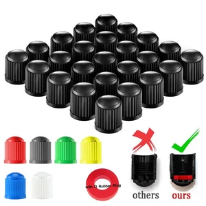 Tire Valve Caps for Wheel Tire Valve Stem Decoration Motorcycle Bicycle Car Valve Cover With O Ring Seal