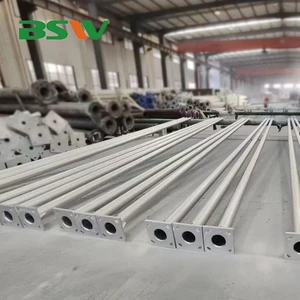Factory Custom 3m-12m Hot Dip Galvanized Solar LED Street Light Pole Column For Rural Roads And Public Highways