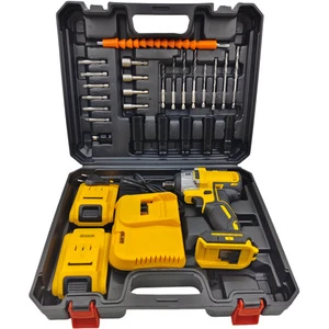 Cross-border Best-Selling Electric Wrench Set Rechargeable Lithium Battery Impact Wrench Multifunctional Large Torque Tool