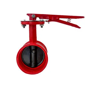 High Performance DN30-DN600 Ductile Iron Groove Butterfly Valve Indoor/Outdoor Water Pipelines JHY Brand 5-Year Warranty