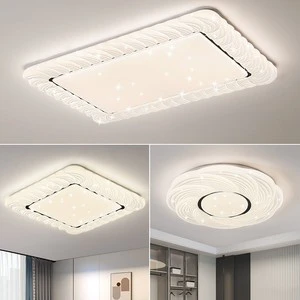 Modern LED Ceiling Light for Living Room Bedroom Restaurant Study Minimalist Square Acrylic Cover Iron IP65 AC for Decoration