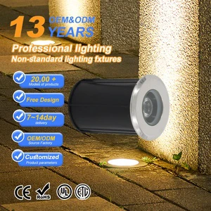 Outdoor Inground Driveway LED Light IP67 Waterproof Aluminum Stainless Steel AC/DC 12-24V Remote Control Landscape Lighting