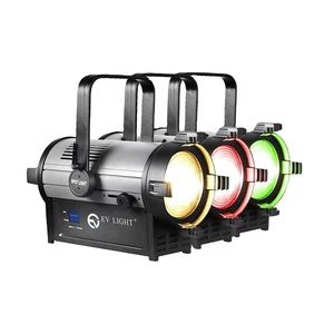 EV Light Professional 350W RGBAL COB LED Fresnel Spotlight DMX512 Control 2700K Color for TV Studios Conference Rooms
