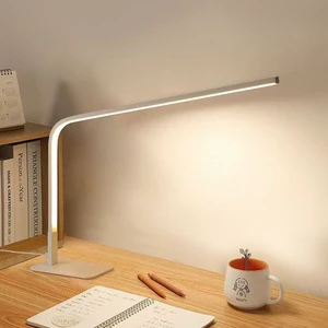 Modern LED Desk Lamp Premium Eye-Caring Reading Lamp with Square Shade and Simple Design for Study Desk and Bedroom Decor