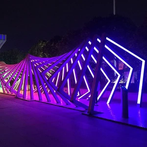 LED Tunnel Light for Outdoor Waterproof Corridor Scenic Park Landscape Shape Arch Decoration for Christmas Holidays