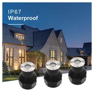 Outdoor 12v 24v Waterproof Ip67 Stainless Steel Round Deck Light Recessed Step Buried Light Ground Lamp Led Underground Light