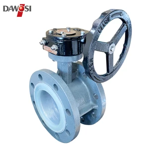 Cast Steel Carbon Steel Material Turbine Flange Butterfly Valve PTFE Corrosion And Acid Resistant 304 Valve Butterfly Valve