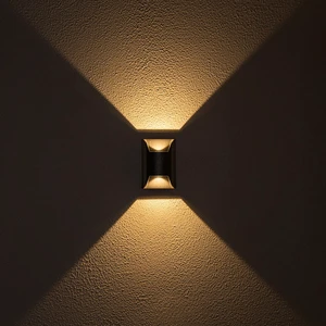 Waterproof LED Wall Light Custom Outdoor Black Wall Lamp Outdoor Lighting IP65 Porch Sconce Wall Light For Garden Park