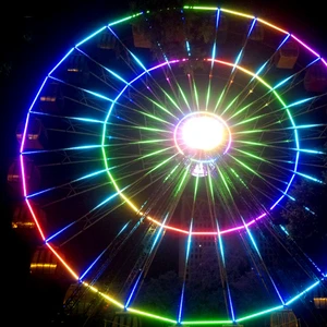 Internal Dmx512 Control SMD5050 RGB Led Pixel Light Building Contour Landscape Lamp Bridge Structure Decorations