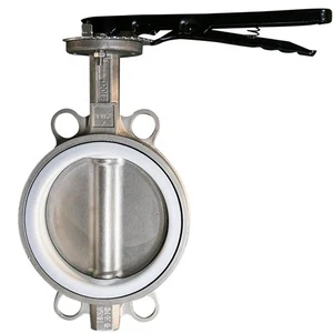 Manual Wafer Ss316 Stainless Steel butterfly Valve Dn200 Dn300 Price List