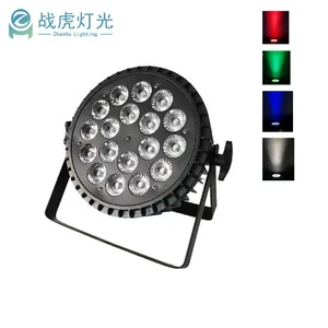 High Lumen Slim 18x10W LED Par Light 4in1 5in1 Spotlights IP20 Ra80 for Wedding Hotel Disco Bar Stage DMX512 Control