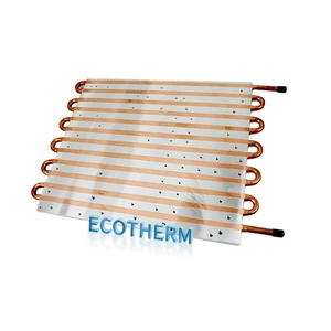 Custom High Power Laige air Cooler Water Cooling Heat Sink Aluminum Water Cooling Plate With Cooper Tubes