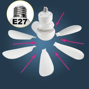 Remote Control Fully Dimmable Lighting Color Temperature Modes Smart E27 Led Ceiling Fan Light