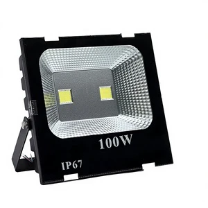 IP66 Waterproof Outdoor LED Flood Light 100W High Lumen Projection Lamp for Stadium & Park