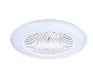 18/22-Inch Modern Low Profile RGB LED Ceiling Fan with Remote/App Control Dimmable Light for Bedroom