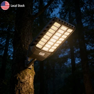 US Stock High Power LED Street Light Outdoor Commercial Solar Street Light for Wholesale Distributor Parking Lot Warehouse
