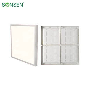 Square Slim LED Panel Light Ultra-thin Surface Mounted Panel Light White Frame LED Lighting for Hotel Office Home Commercial
