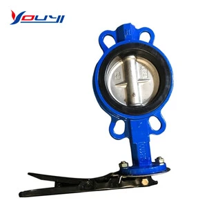 High Quality PN16/PN10 Cast Iron Butterfly Valve YOUYI Brand 18 Months Warranty DN20-DN12OO Manual