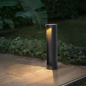 Garden Lawn Lamp Half Arc Pole Column Lights Decor Pathway Post Lamp Landscaping Villa Sidewalk Pillar Lighting