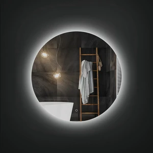 Wholesale Decorative Illuminated Led Front Lamp Light Round Vanity Bath Room Lighted Mirror for Hotel Project