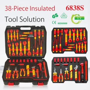 47 Pieces Outdoor Rescue Repair Tool Box Hand Tool Set for New Energy Electric Vehicle Repair