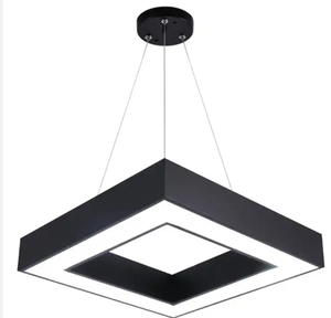 Good Quality Hanging Light Led Office Pendant Lamp Indoor Circular Black and White Ceiling Liner Garages Hexagon Lights