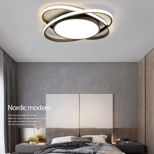Round Linear Simple Ceiling Light with Eye-protecting Dimmable LED Decorating Lamp Ceiling Lights for Living Room
